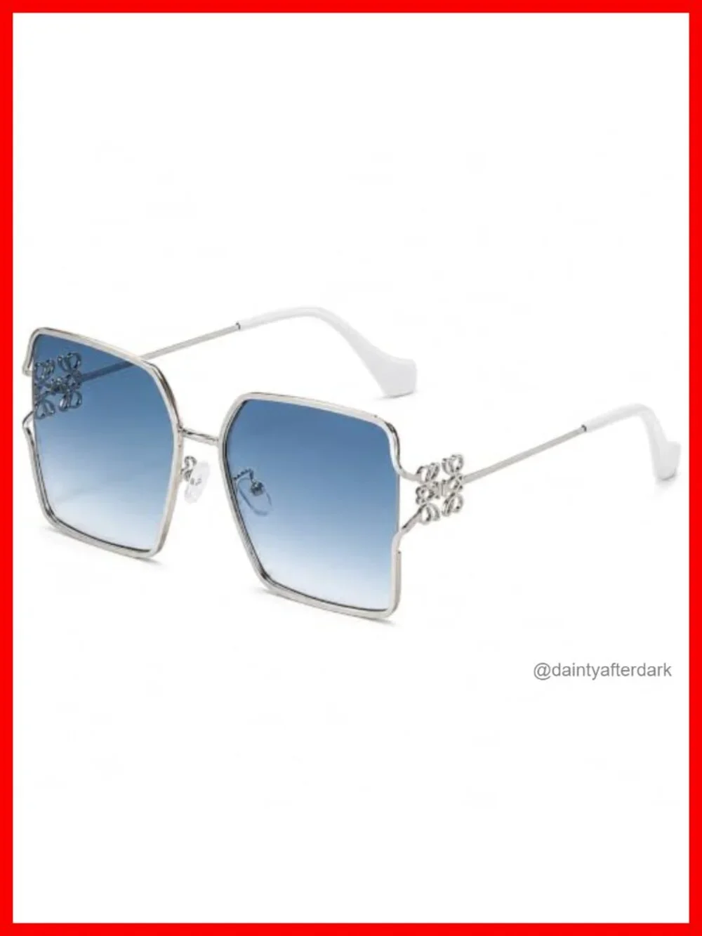Polarized UV400 Protection Square Oval Sunglasses Women Metal Floral Frame